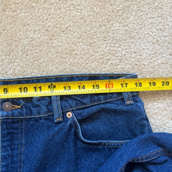 VTG Levi’s 619 Orange Tab Indigo Wash High Waist Straight Leg 36x31 - Picture 8 of 9